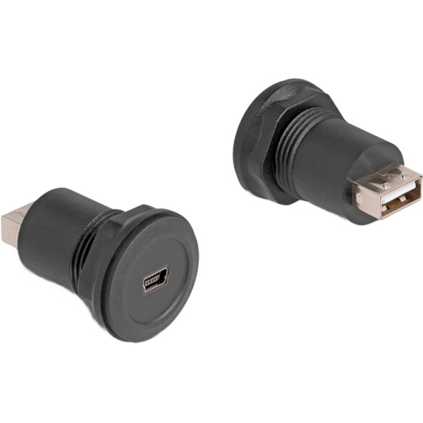 USB 2.0 Type Mini-B naar USB 2.0 Type-A inbouwstekker adapter