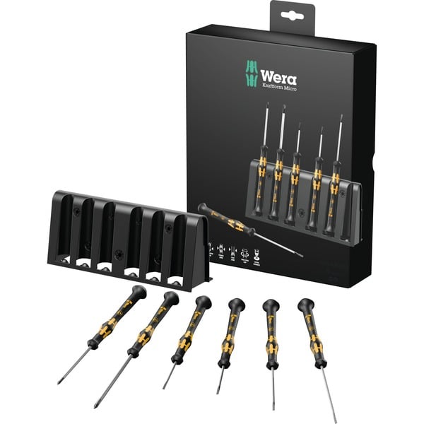 Micro ESD schroevendraaierset met Rek