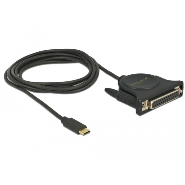 USB-C 2.0 male > 1 x Parallel DB25 female kabel